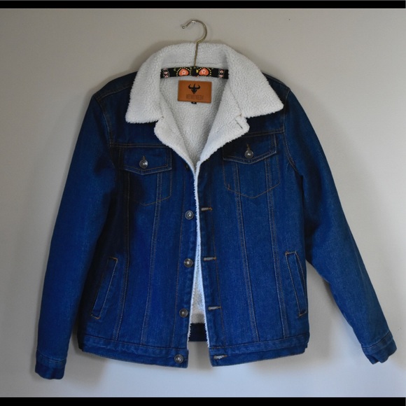 denim jacket with wool inside